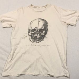 BRANDY MELVILLE JOHN GALT SKULL T SHIRT
